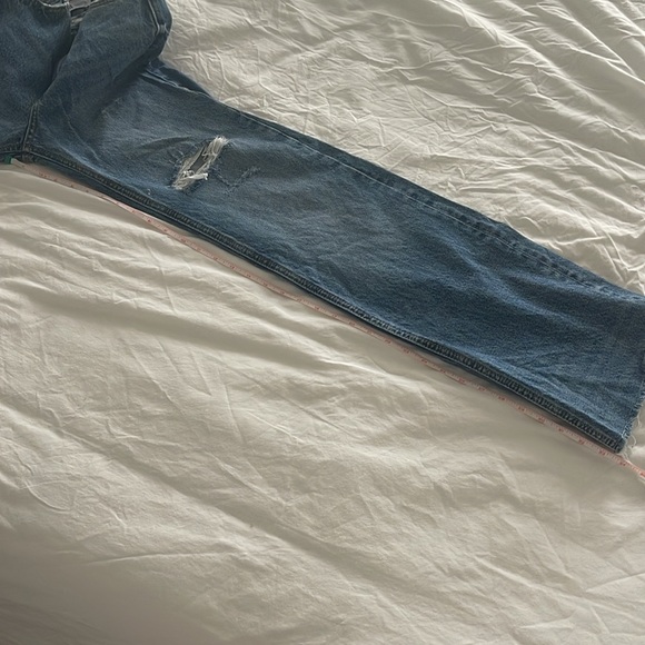 *SOLD zara ripped wide leg jeans - Picture 5 of 5